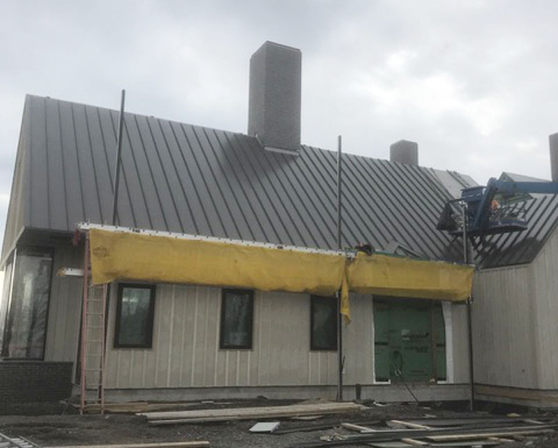 Metal roof at the Inns of Aurora