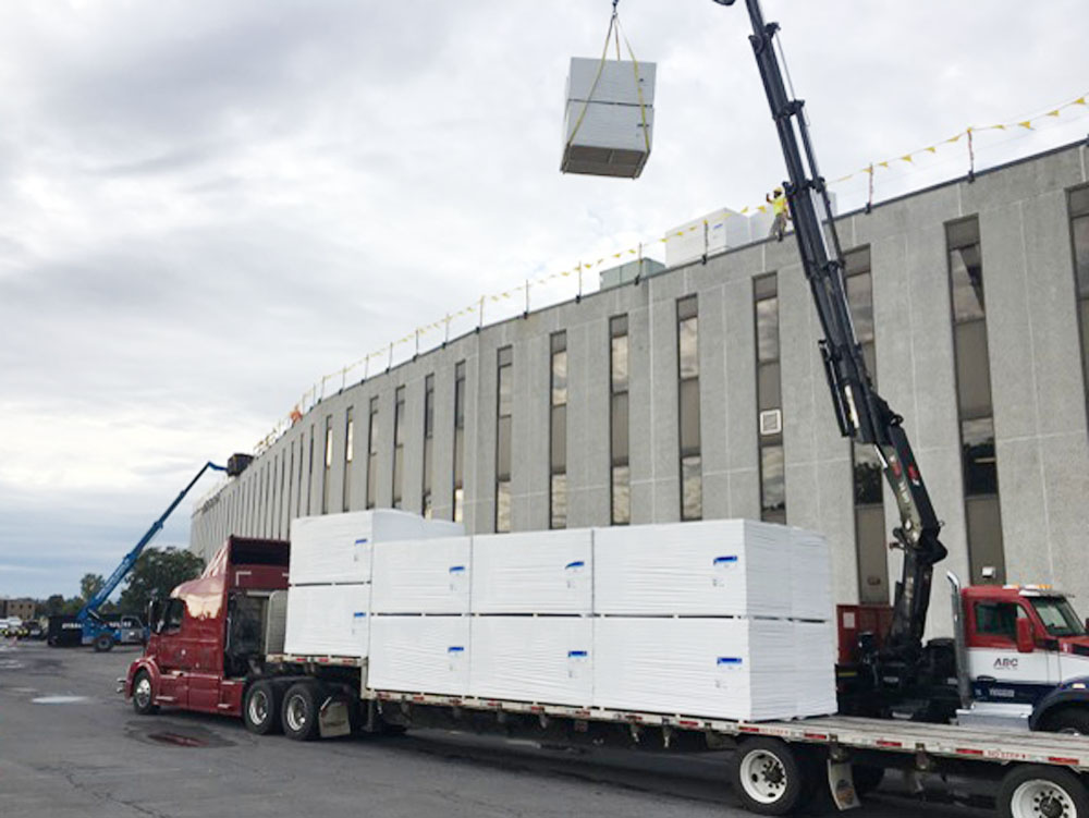 New construction roof at the NYS Thruway building