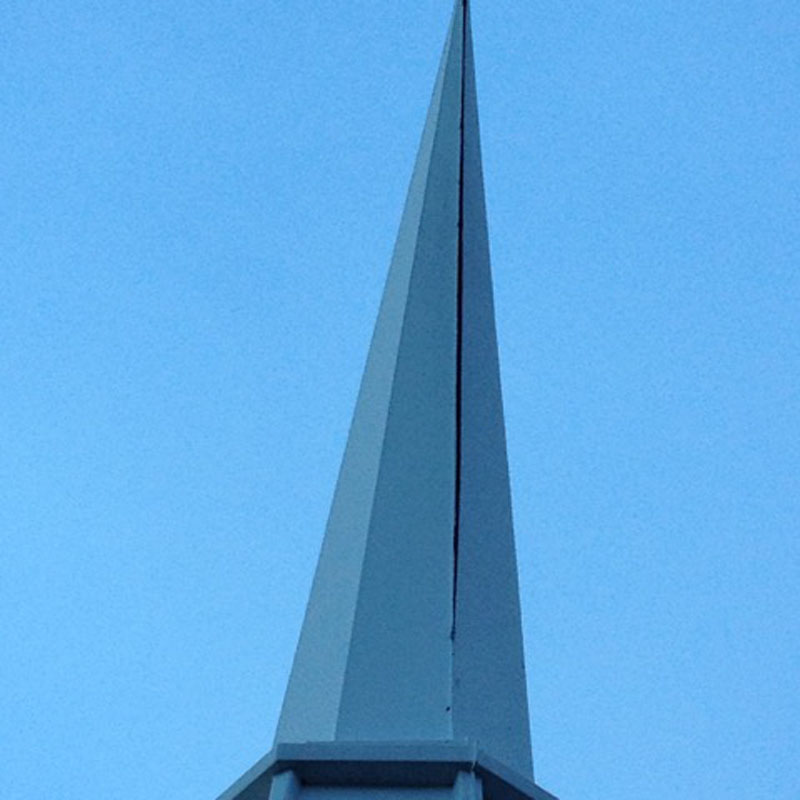 Church spire repair