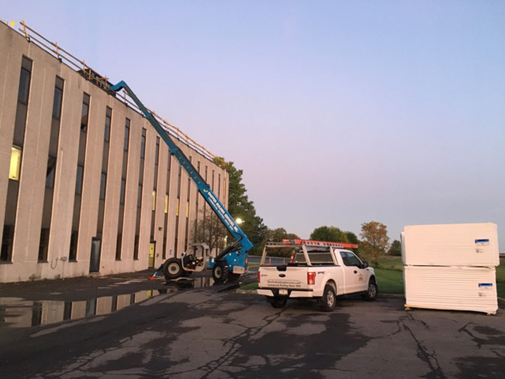 NYS Thruway building roof