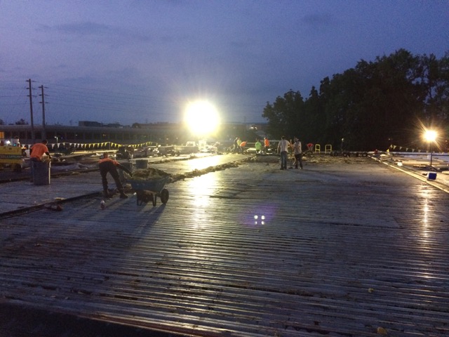 Roof removal at Burlington
