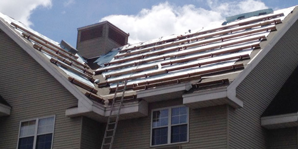 Residential roof completed by Shaffer Building Services